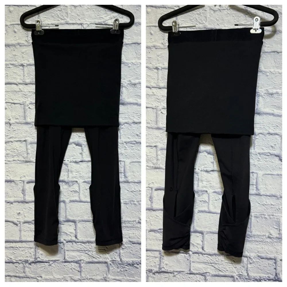 Lululemon Wunder Under Roll Down Dance Pant in Black